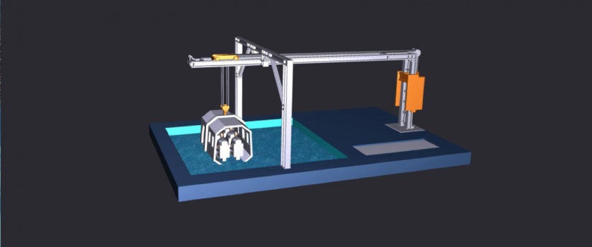 Modular Gravity Crane: new patented design man-riding crane by MTC International